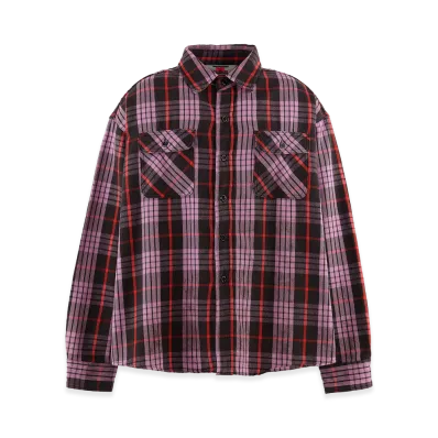 SAINT Mxxxxxx Flannel Shirt Check "Purple"