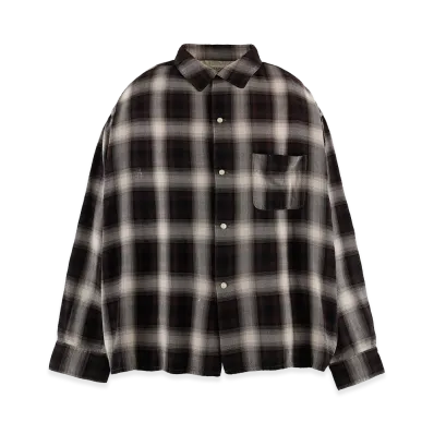 SAINT Mxxxxxx Rayon Shirt Check "Black/Gray"