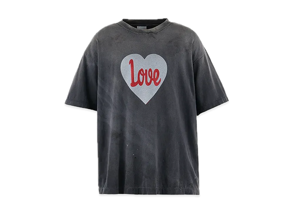 SAINT Mxxxxxx SS Tee_Heart Love "Black"