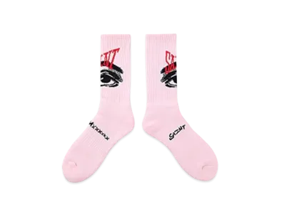 SAINT Mxxxxxx Socks/Eye "Pink" (25SS) SM-HR8-0000-103