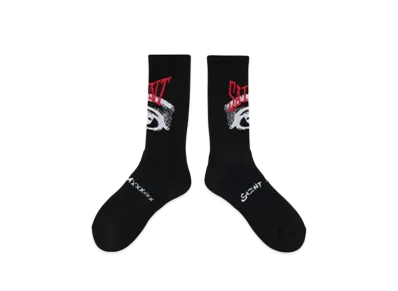 SAINT Mxxxxxx Socks/Eye "Black" (25SS) SM-HR8-0000-101