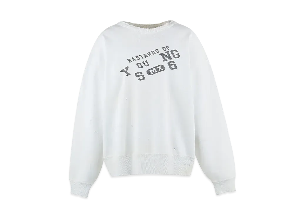 SAINT Mxxxxxx x BerBerJin Crew Neck Sweat Young "White" SM-HR8-0000-C38