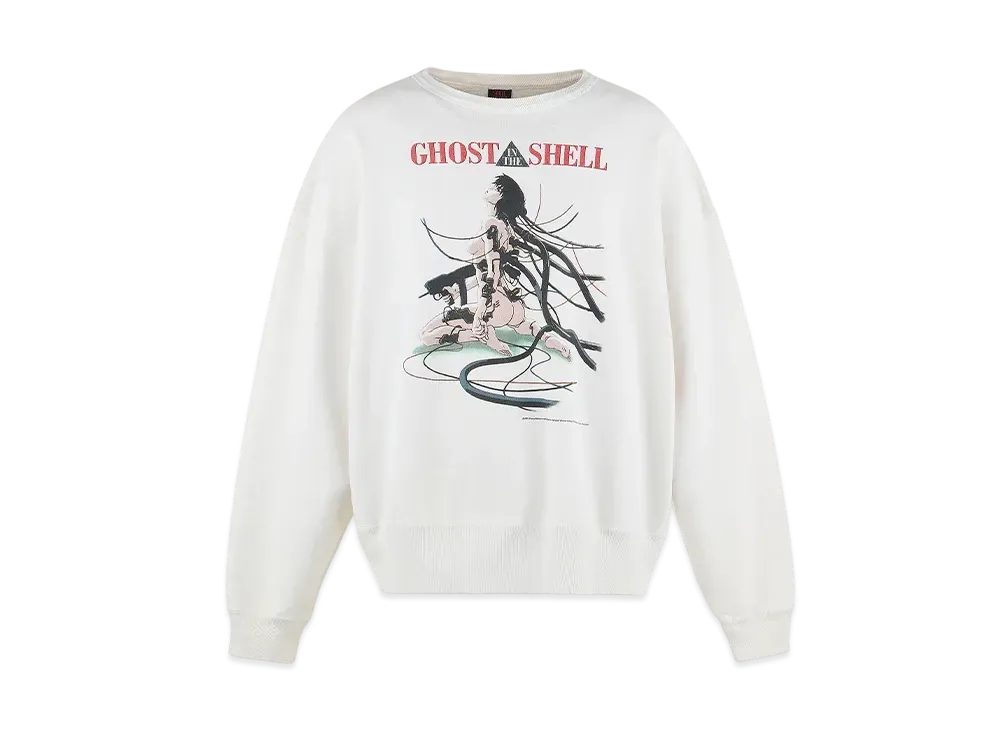 SAINT Mxxxxxx x GHOST IN THE SHELL Crew Neck Sweat "White"