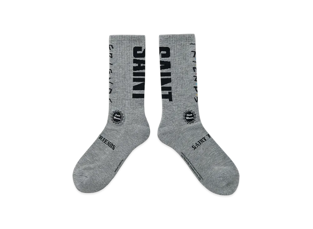 SAINT Mxxxxxx x FRIENDS Socks "Gray"