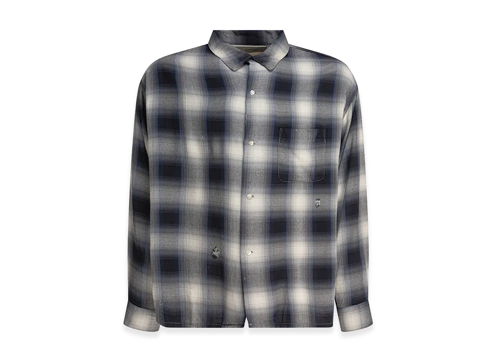 SAINT Mxxxxxx x LASTMAN Check Shirt Cotton "Navy"