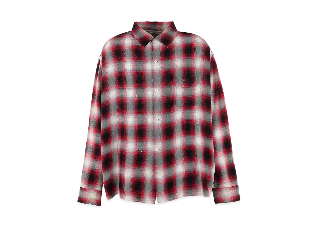 SAINT Mxxxxxx x LASTMAN Check Shirt Rayon "Red"