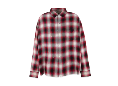 SAINT Mxxxxxx x LASTMAN Check Shirt Rayon "Red"