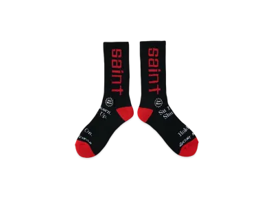 SAINT Mxxxxxx Socks Sit Down "Black" SM-HR8-0000-105