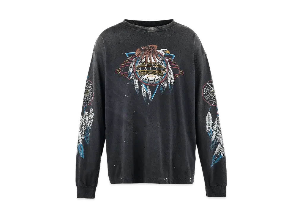 SAINT Mxxxxxx x TEFLON DISCO LS Tee Saint Disco "Black"