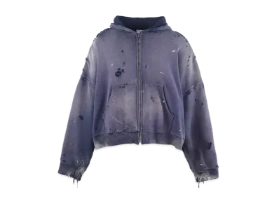 SAINT Mxxxxxx Zip Up Hoodie Double Face "Navy"