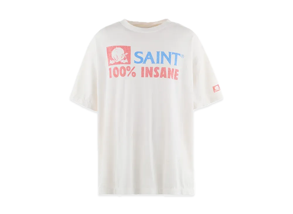 SAINT Mxxxxxx SS Tee_Insane "White" SM-HR8-0000-026