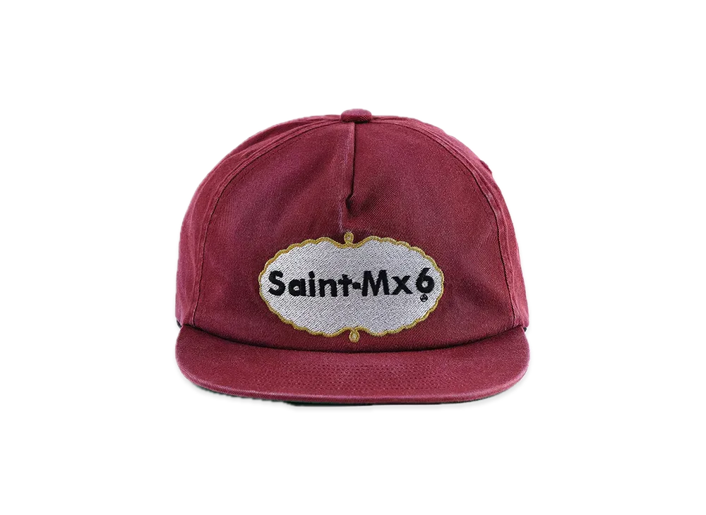 SAINT Mxxxxxx 5Panel Cap_Eat Me "Burgandy"