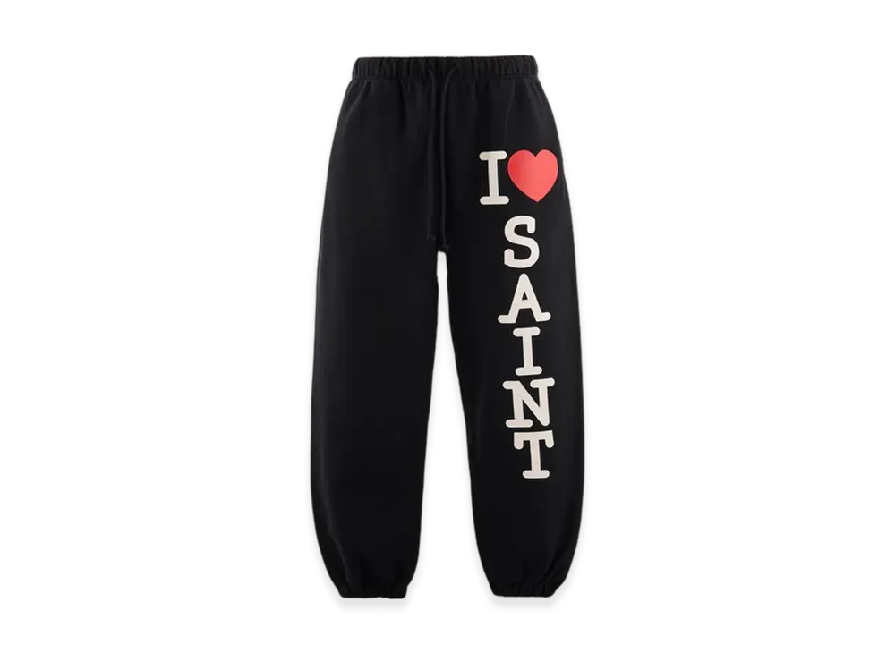 SAINT Mxxxxxx Sweat Pants I Love Saint "Black"