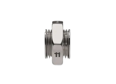 Maison Margiela Bolt & Nut Ridged Earring "Palladium"