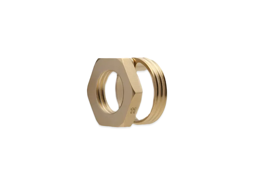 Maison Margiela Bolt & Nut Cutout Earring "Gold"