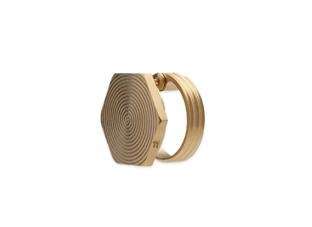 Maison Margiela Bolt & Nut Hexagonal Earring "Gold"