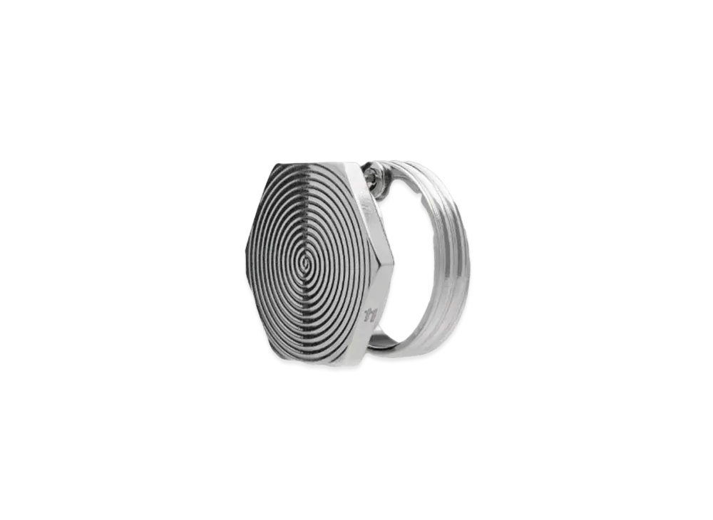 Maison Margiela Bolt & Nut Hexagonal Earring "Palladium"