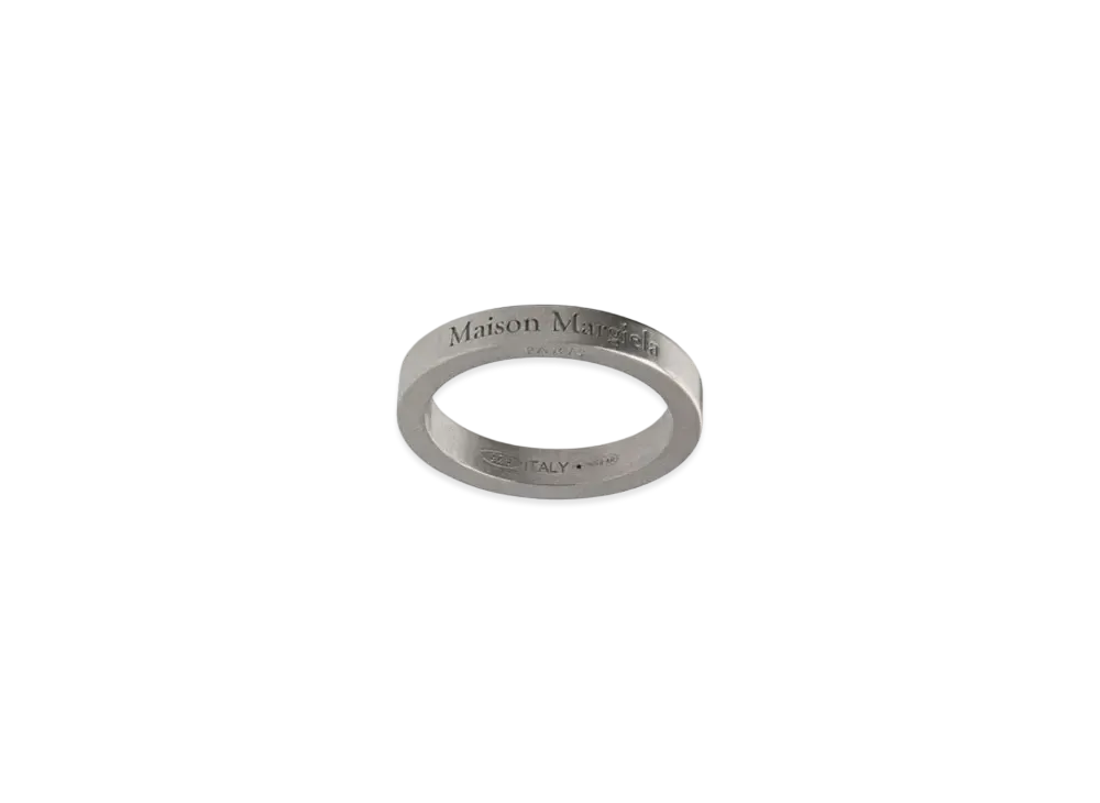 Maison Margiela Logo Ring "Matte Palladium"