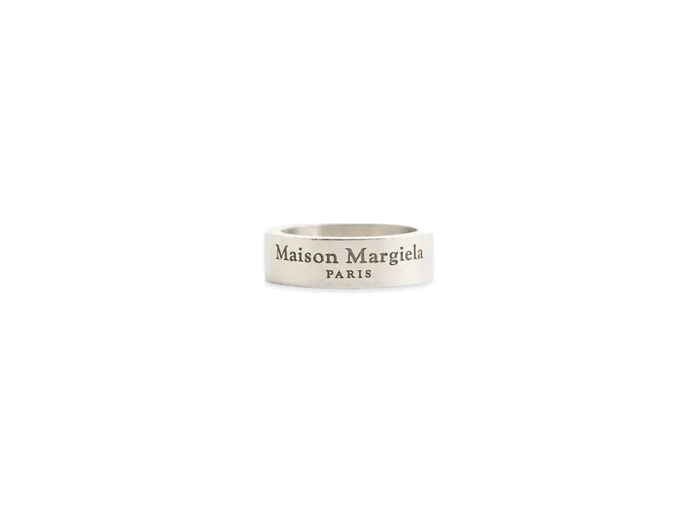 Maison Margiela Logo Ring "Matte Silver"
