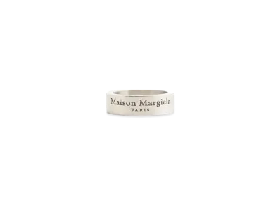 Maison Margiela Logo Ring "Matte Silver"