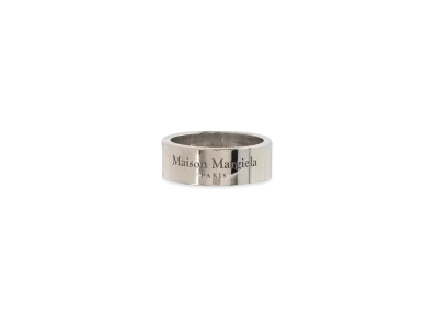 Maison Margiela Logo Ring "Shiny Palladium"