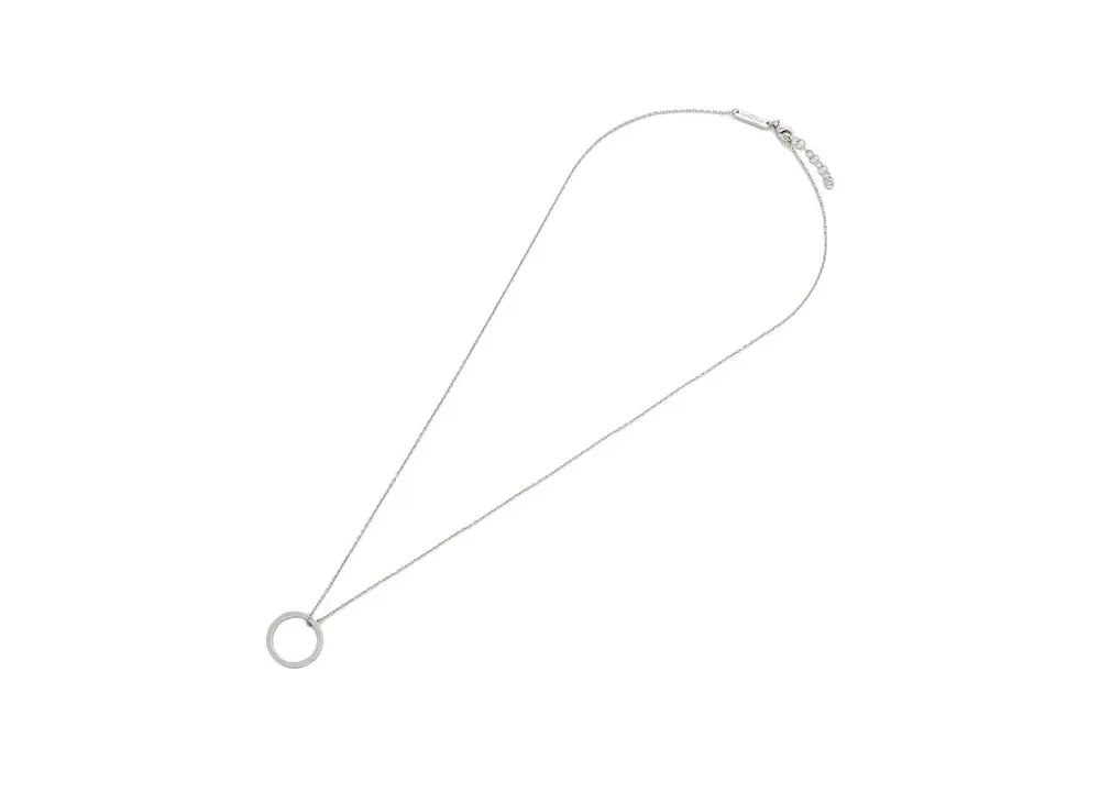 Maison Margiela Logo Ring Necklace "Palladium"
