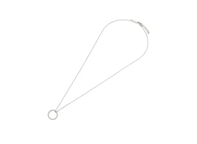Maison Margiela Logo Ring Necklace "Palladium"