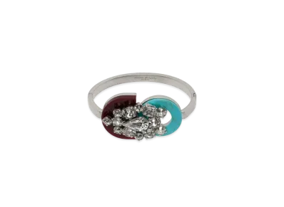 Maison Margiela Rhinestone Bracelet "Brushed Palladio"