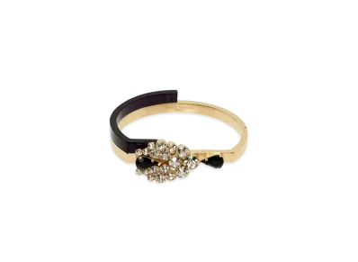 Maison Margiela Rhinestone Bracelet "Black/Gold"