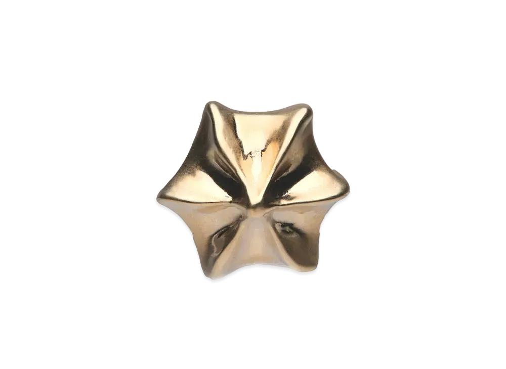 Maison Margiela Timeless Curved Studded Earring "Gold"