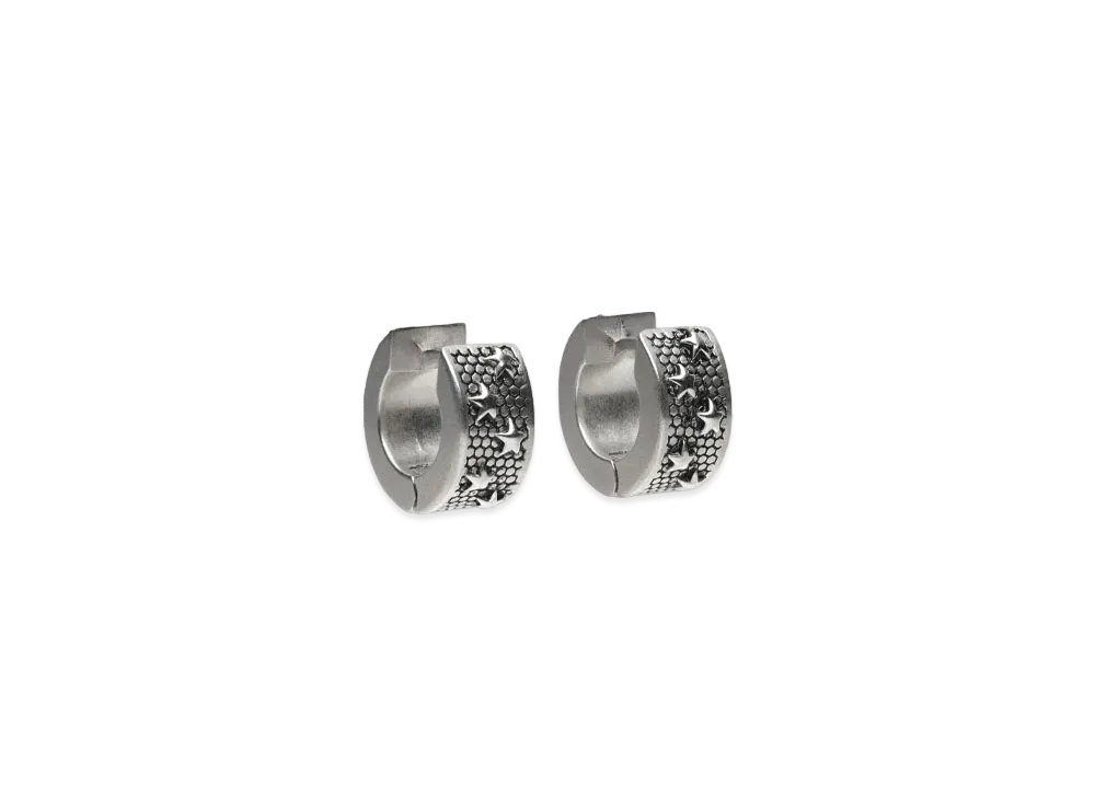 Maison Margiela Star Hoop Earring "Palladium"