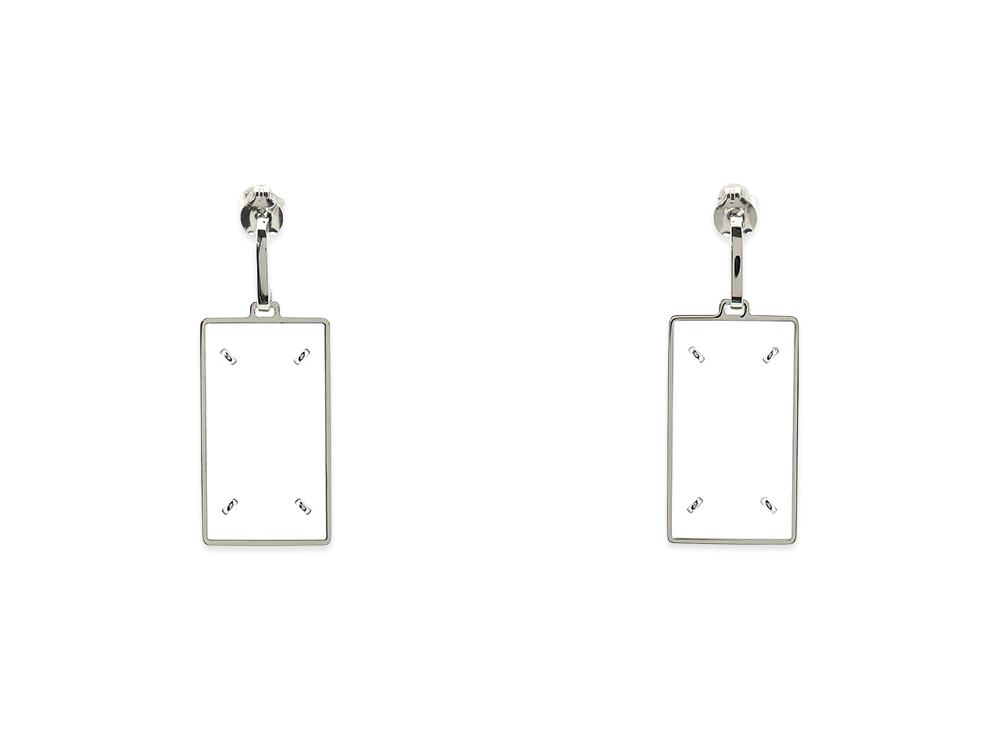 Maison Margiela Women's 'Four Stitches' Earrings "Silver"