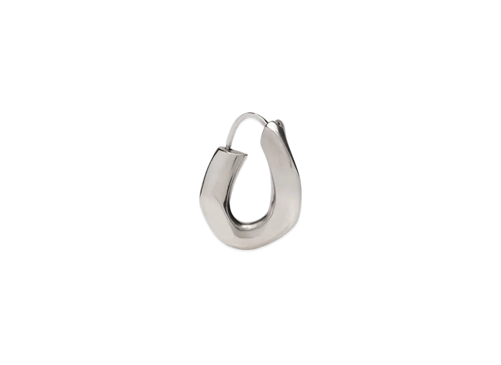 Maison Margiela Maillon Earrings Single Curved Link "Silver"