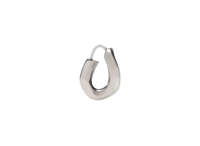 Maison Margiela Maillon Earrings Single Curved Link "Silver"