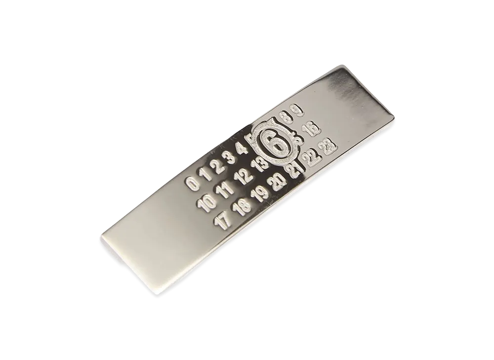 MM6 Maison Margiela Women's Numeric' Hair Clip "Silver"