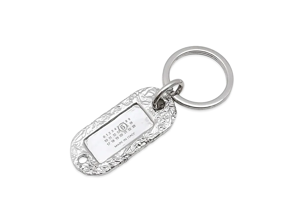 MM6 Maison Margiela Silver Foil Keyring "Silver"
