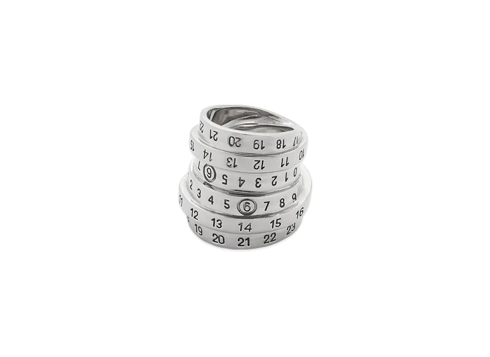 MM6 Maison Margiela Minimal Numbering Ring "Silver"