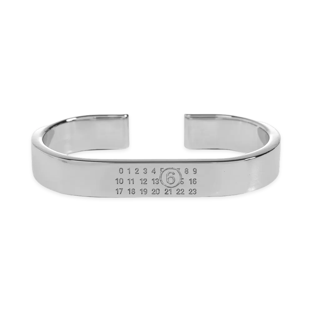 MM6 Maison Margiela Women's Numeric Doppio Ring "Silver"