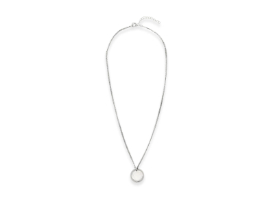 MM6 Maison Margiela Numeric Minimal Signature Pendant Ring Necklace "Silver"