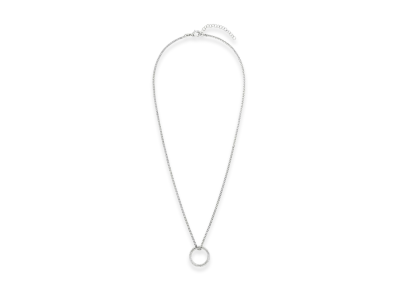 MM6 Maison Margiela Year Of The Snake Numeric Necklace "Polished Silver/Red"