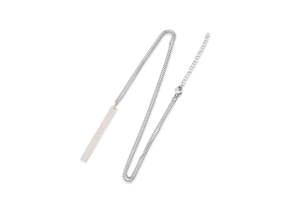 MM6 Maison Margiela Numeric Bar Necklace "Silver"