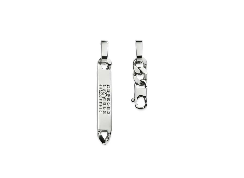 MM6 Maison Margiela Drop Chain Earrings "Silver"