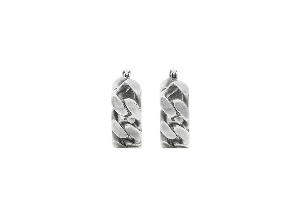 MM6 Maison Margiela Chain Earrings "Gray"