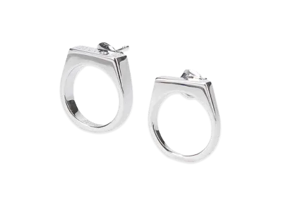MM6 Maison Margiela Women's Earrings "Silver"
