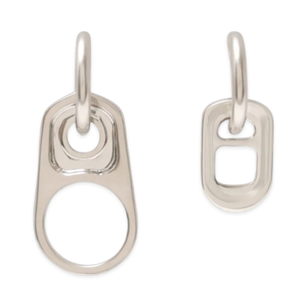 MM6 Maison Margiela Women's Closure Earrings Metal "Silver"