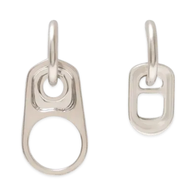 MM6 Maison Margiela Women's Closure Earrings Metal "Silver"