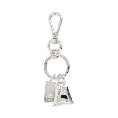 MM6 Maison Margiela Women's Charm Japanese Bag "Silver"