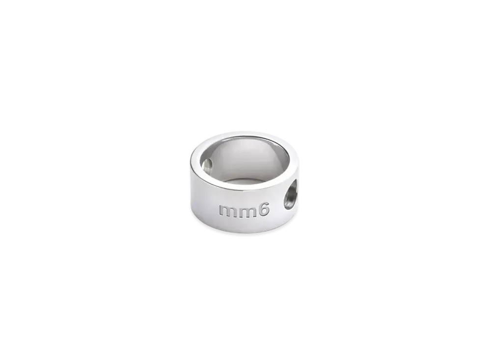MM6 Maison Margiela Circle Hole Ring "Ruthenium"