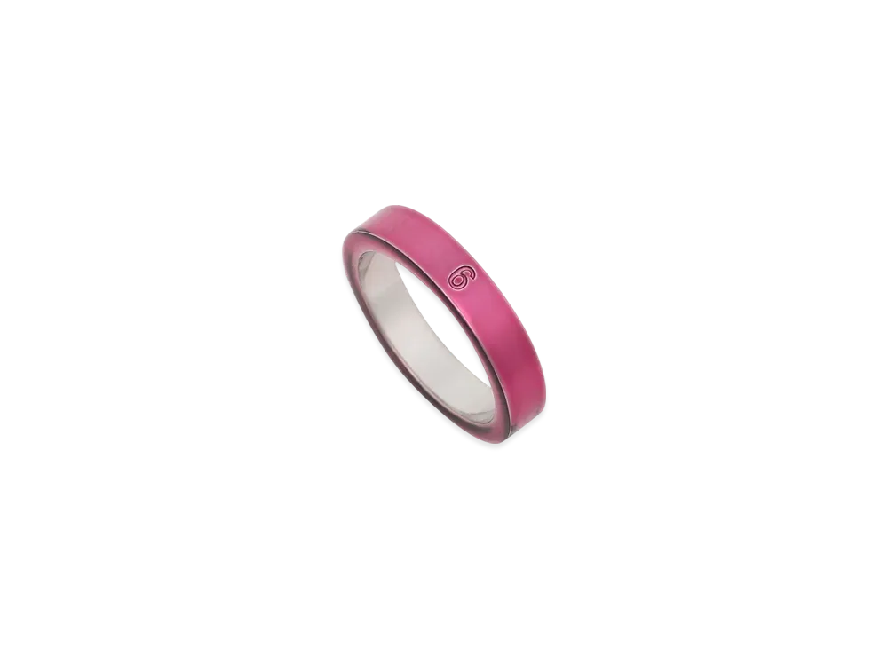 MM6 Maison Margiela Logo Ring "Fuchsia"
