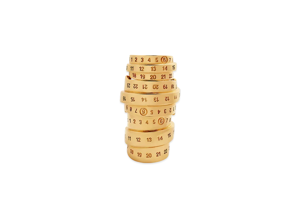 MM6 Maison Margiela Numbering Ring "Gold"